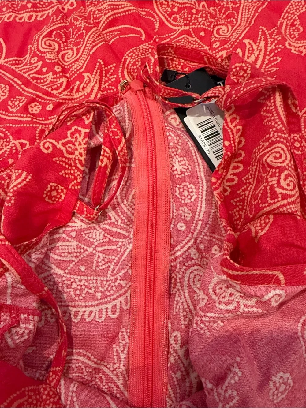 Motel Rocks Sastra Midi Dress In Retro Paisley Pink - Picture 6 of 6
